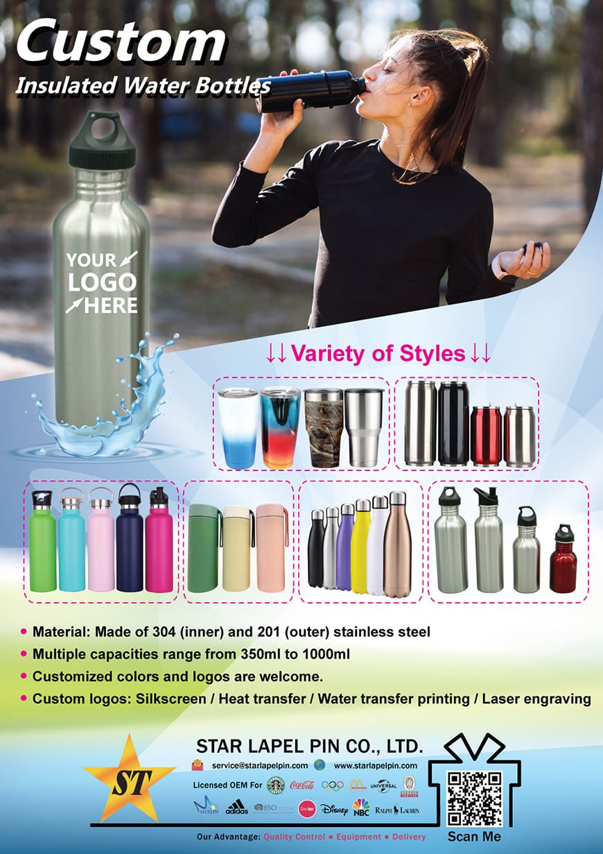Presentes de garrafa de água personalizados