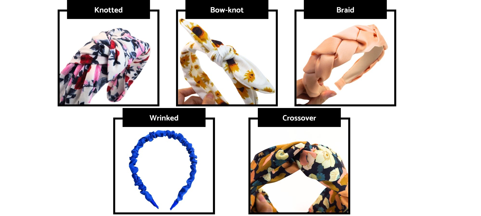Stand out from the crowd with custom headbands tailored to your preferences by our factory.
