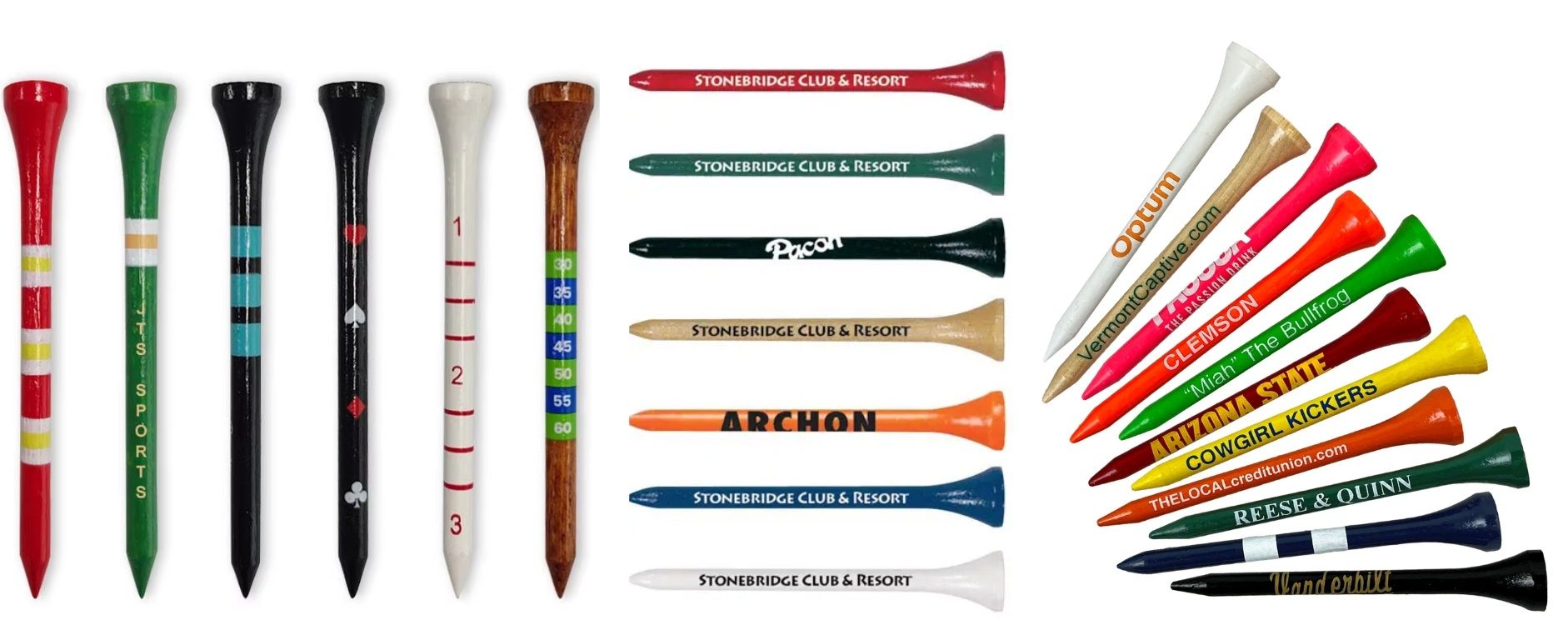 Personalized golf tees make perfect gifts for tournaments or events.