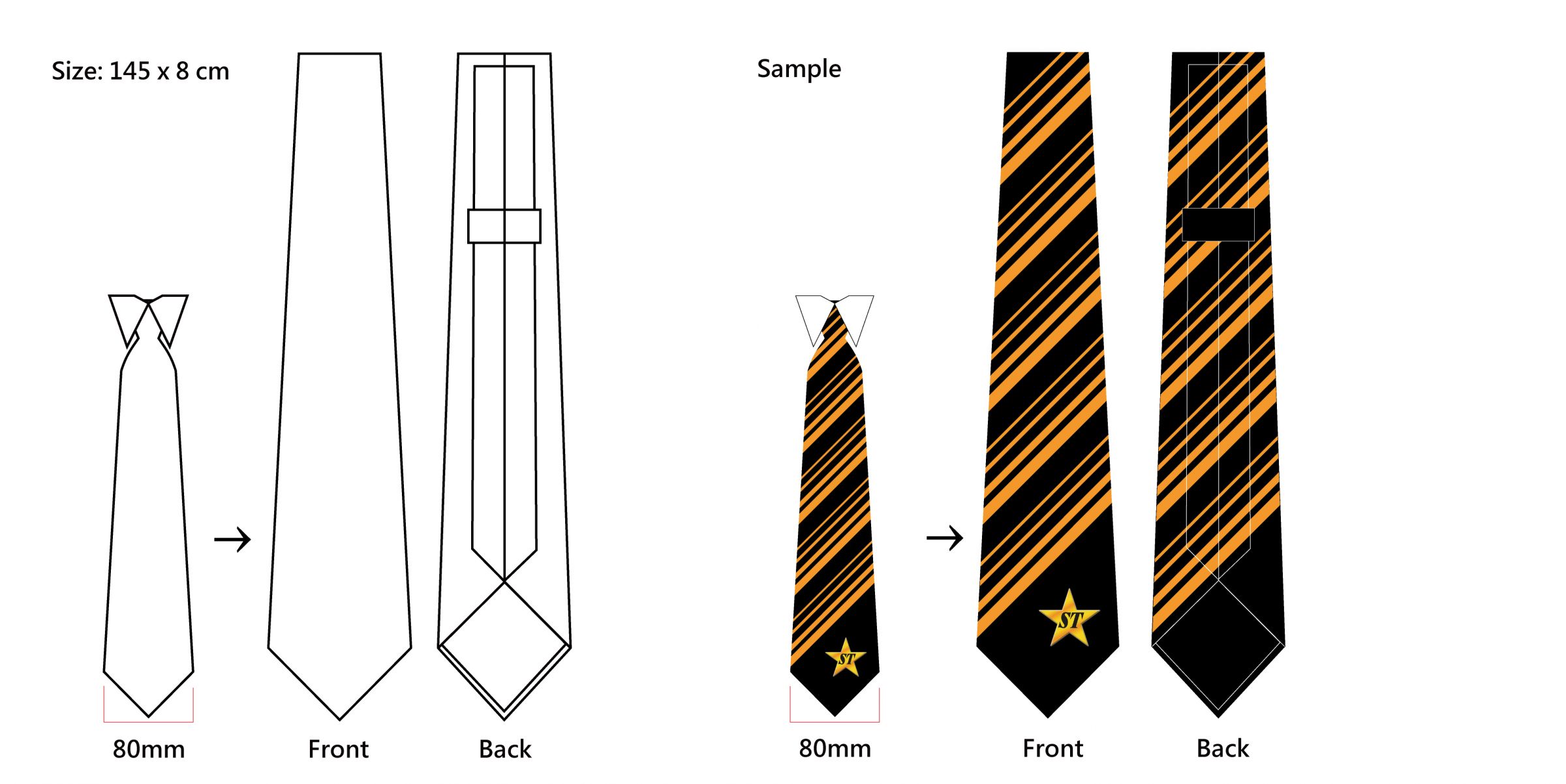 custom necktie design.