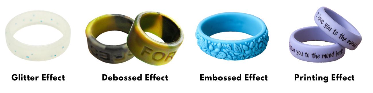 Customize your silicone rings.