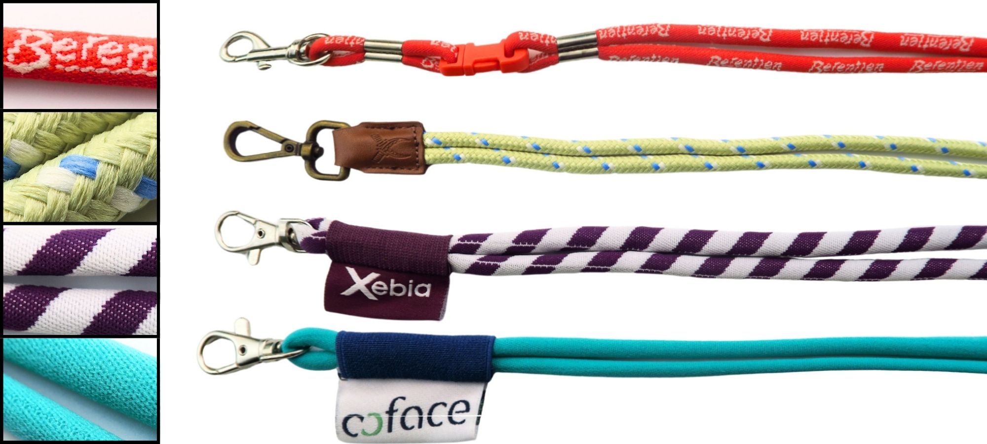 Houd het eenvoudig en stijlvol met een lanyard van één kleur, perfect voor dagelijks gebruik.