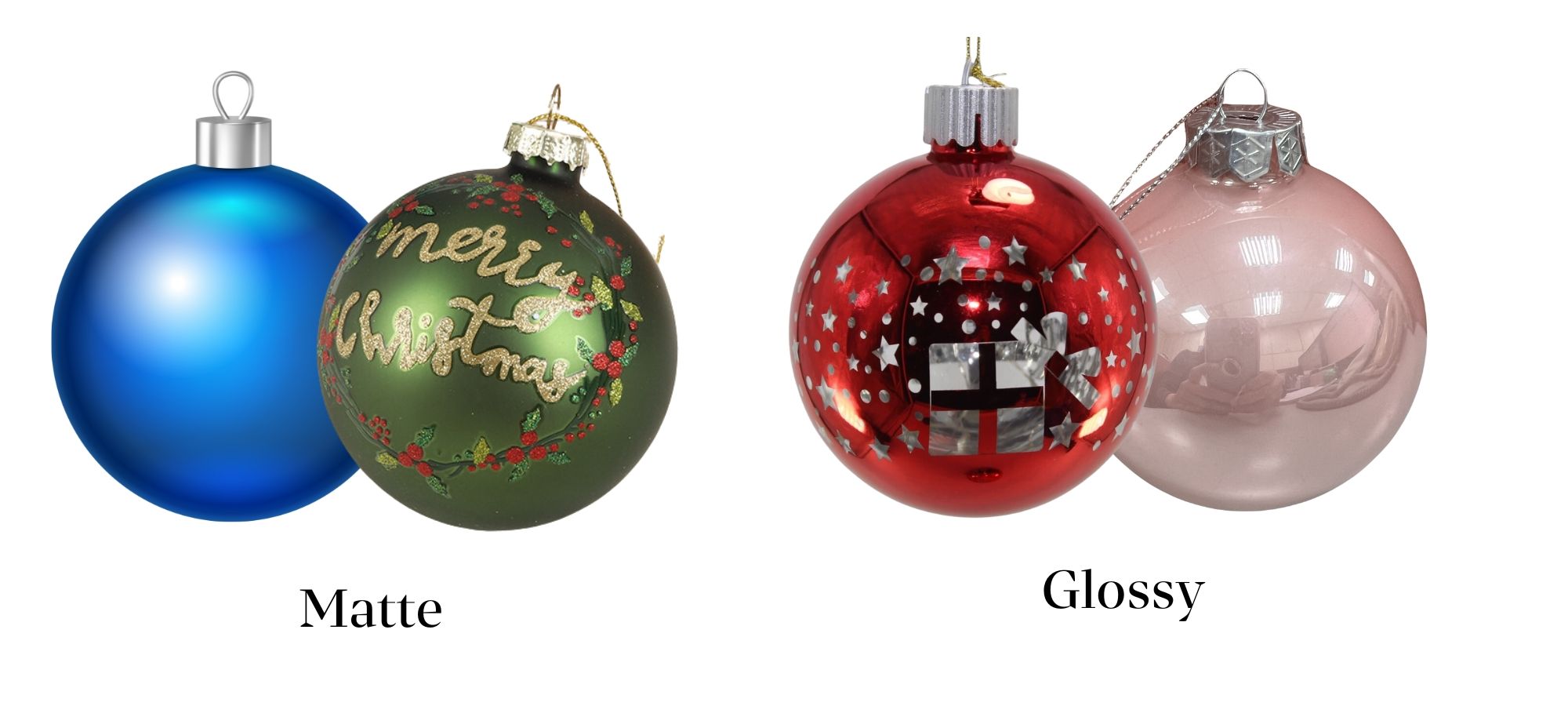 Whether simple or ornate, balls for Christmas add a timeless appeal to trees, wreaths, and other festive decor.