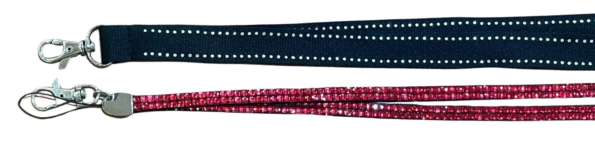 Rhinestone lanyards används ofta vid modeevenemang eller kampanjer.