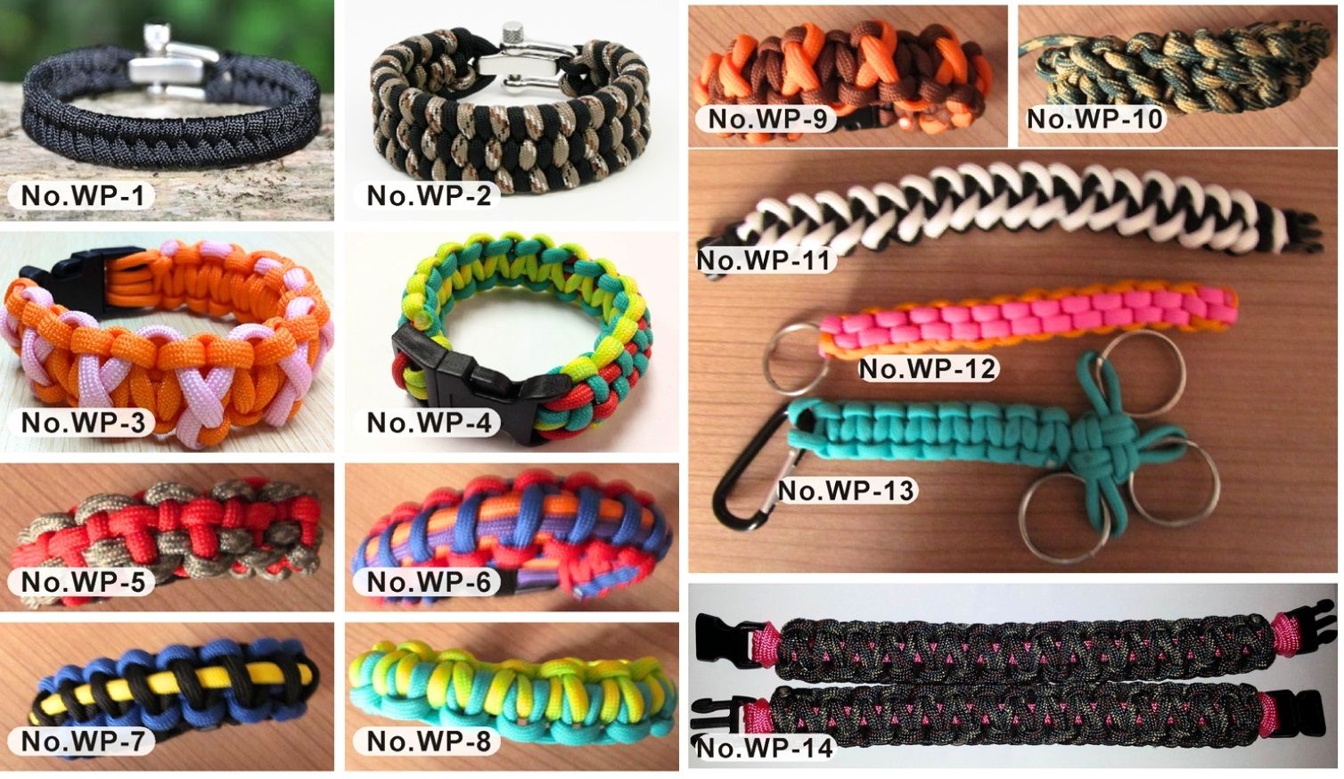 Custom paracord key fobs can be personalized with various colors, patterns, and even custom engravings.