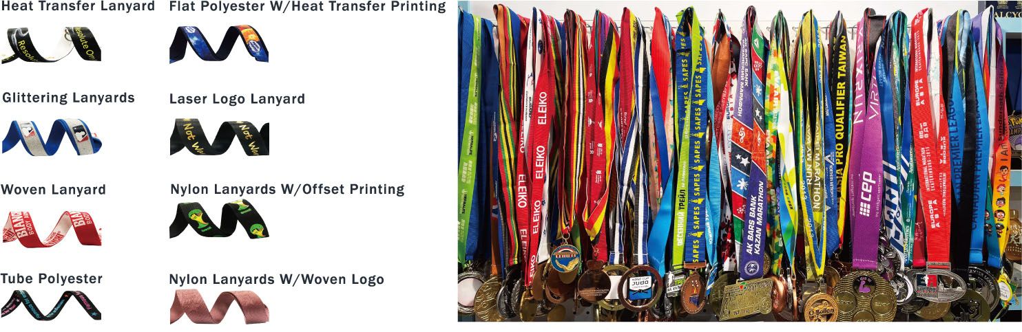 Custom design medal ribbons.